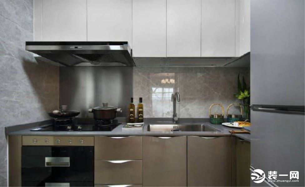 兰州109平米三居室现代简约风格  厨房效果图