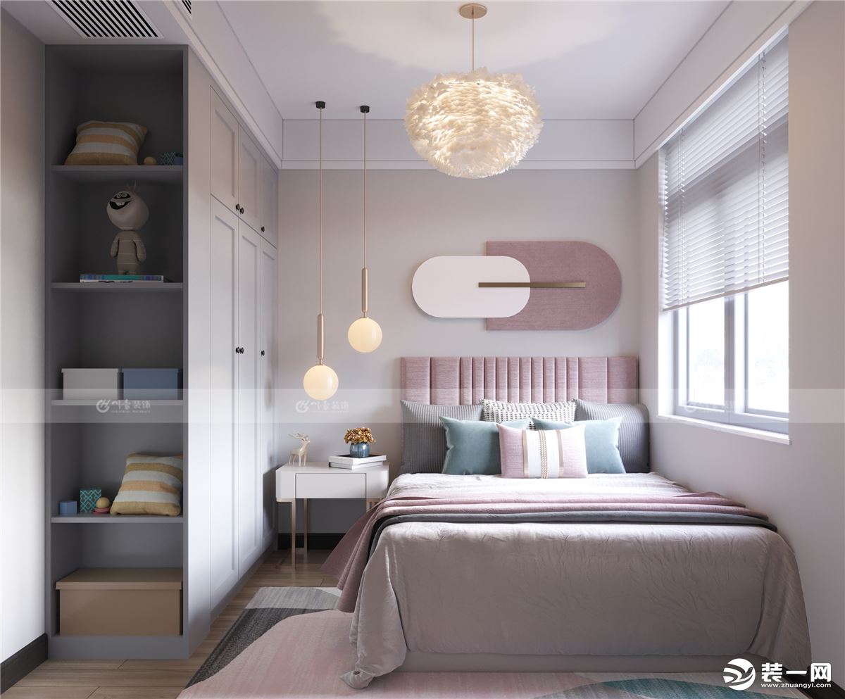 合肥川豪中海滨湖公馆116平现代风格装修案例         卧室效果图