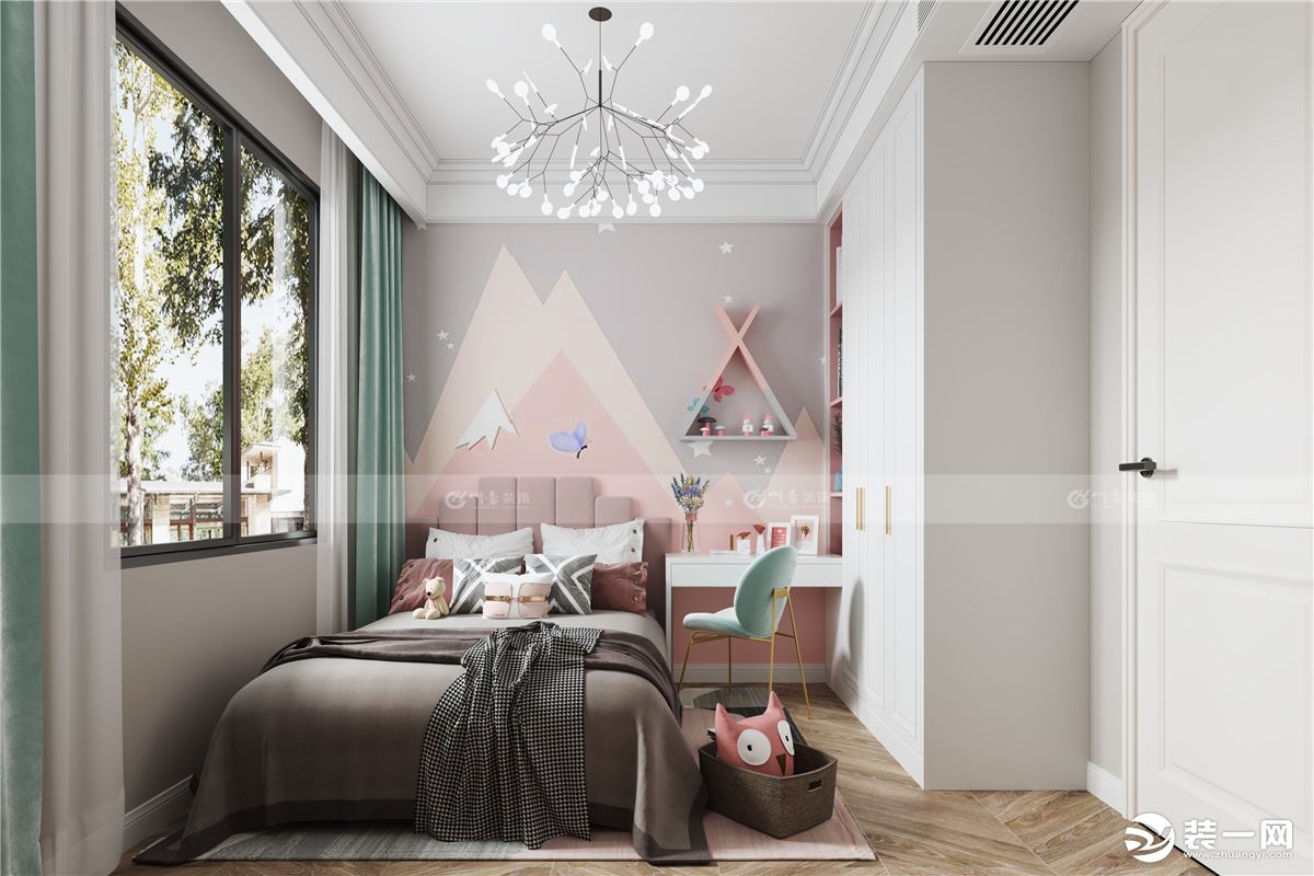 合肥川豪装饰中海世家124平现代风格装修案例    卧室效果图