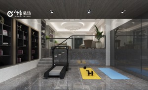 合肥川豪中海央墅420平现代风格装修案例    健身房效果图