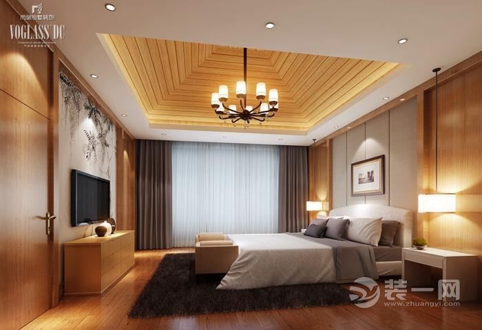 苏州龙池山庄别墅大户型230平混搭风格装修装修案例卧室