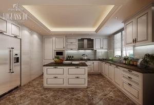 苏州岚山别墅250平中式风格装修效果图厨房