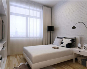 珠江国际 100平 三居室 造价14万 现代风 卧室