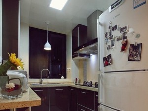 富洲新城 89平 三居室 造价10万 现代风 厨房
