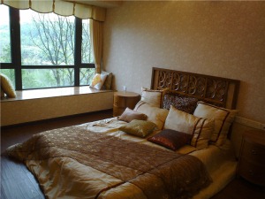 春风与湖 99平 三居室 造价15万  欧式 卧室