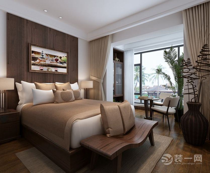 中式风格卧室床