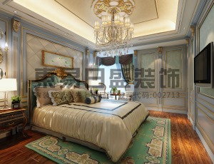 济宁东日易盛蓝天豪庭220㎡四室两厅法式风格效果图卧室