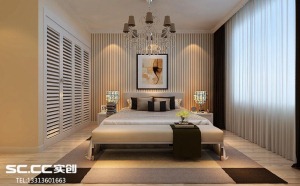 哈尔滨会展城上城138平米现代简约三居室卧室