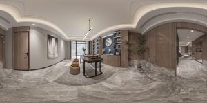 帝景天誉285平方米现代轻奢风格茶室设计|南京润邦国际装饰