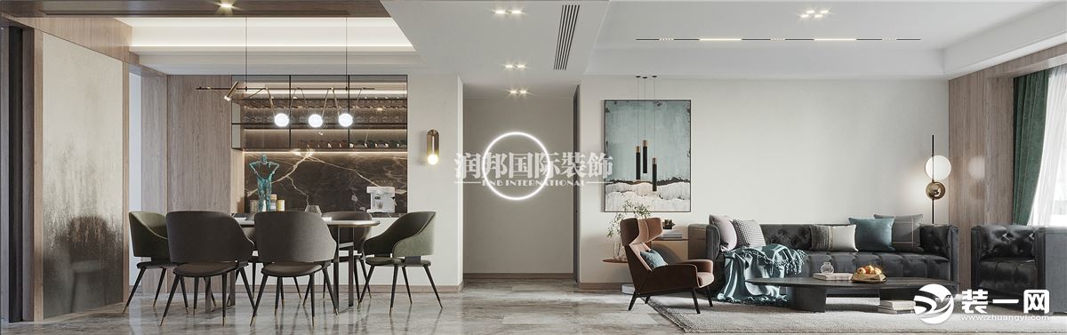 保利香槟国际142平方米现代风格装修效果图| 南京润邦国际装饰