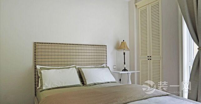 武汉林梢抹绿 92平二居室现代简约风格装修卧室效果图