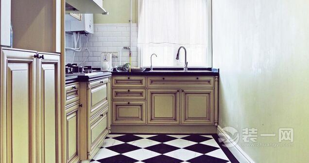 武汉林梢抹绿 92平二居室现代简约风格装修 厨房效果图