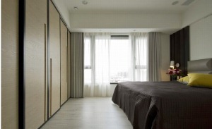 武汉三和剑桥城125平三居室现代简约风格装修卧室效果图