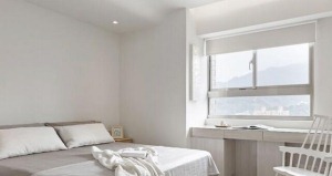 武汉红松幸福里82平二居室现代简约风格装修卧室效果图