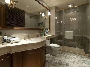 别墅欧式风格装修设计效果图卫浴室