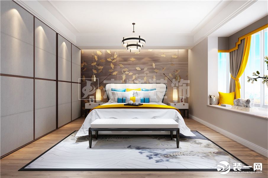 桂林杰特装饰瑞城加州220平米现代风格装修效果图卧室