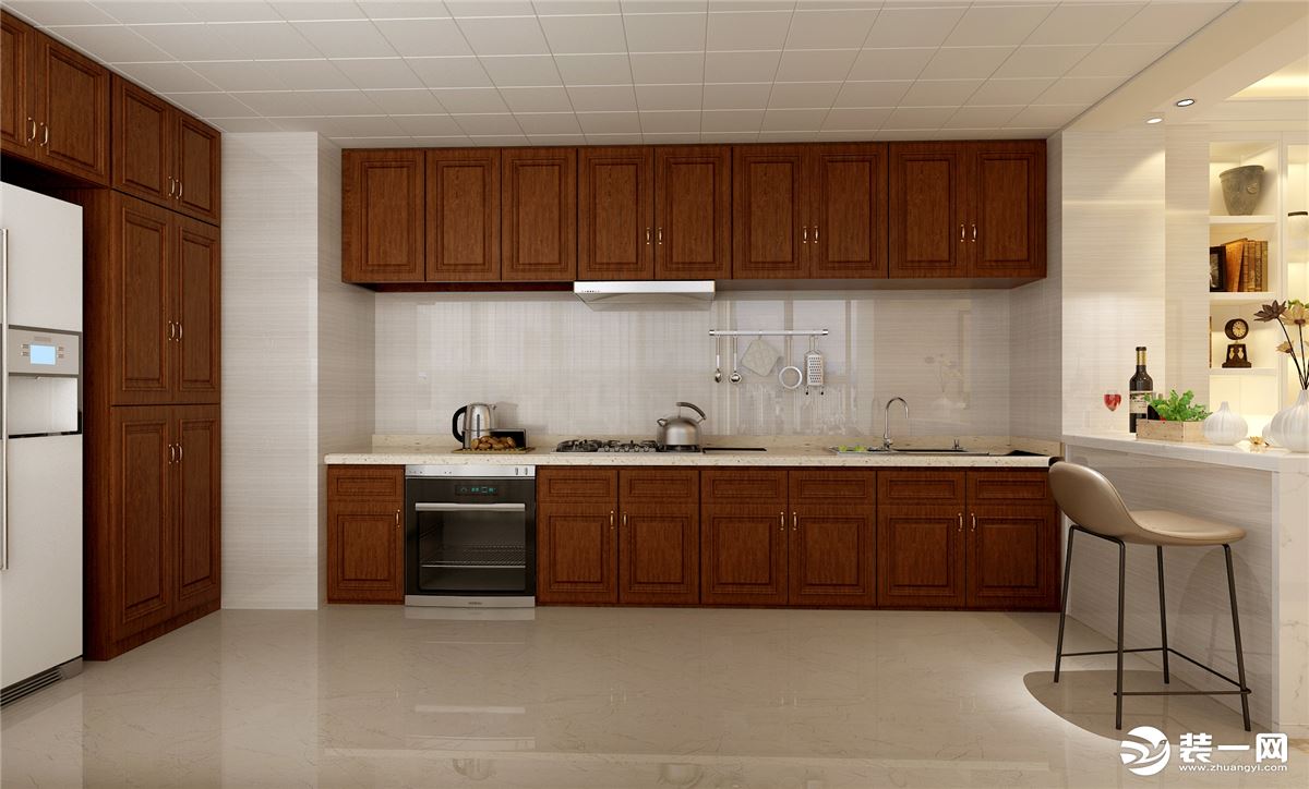 桂林杰特装饰梧桐墅160平米简美风格装修效果图厨房
