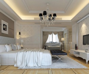 欧式平层卧室设计造型