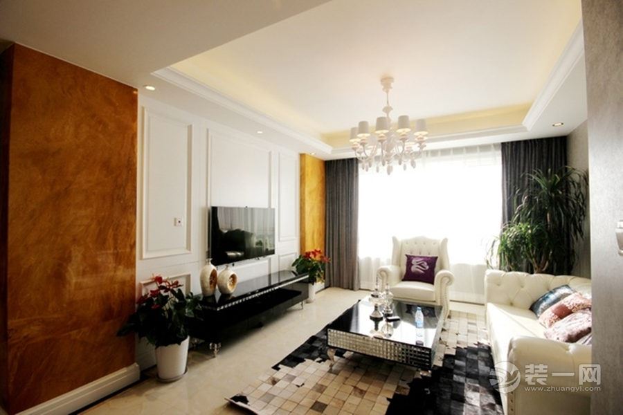 筑梦星园 89平 二居室 造价9万 简约欧式客厅
