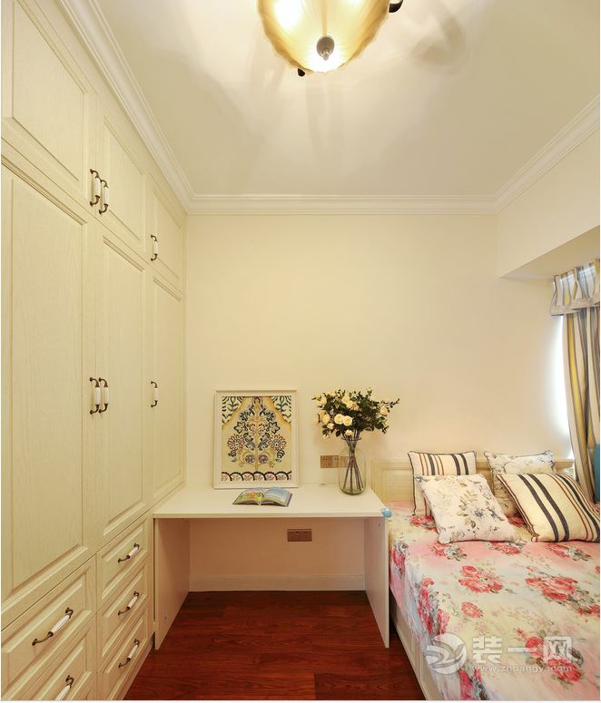国泰九龙湾 80平二居室 造价9万 温暖如初美式风格卧室