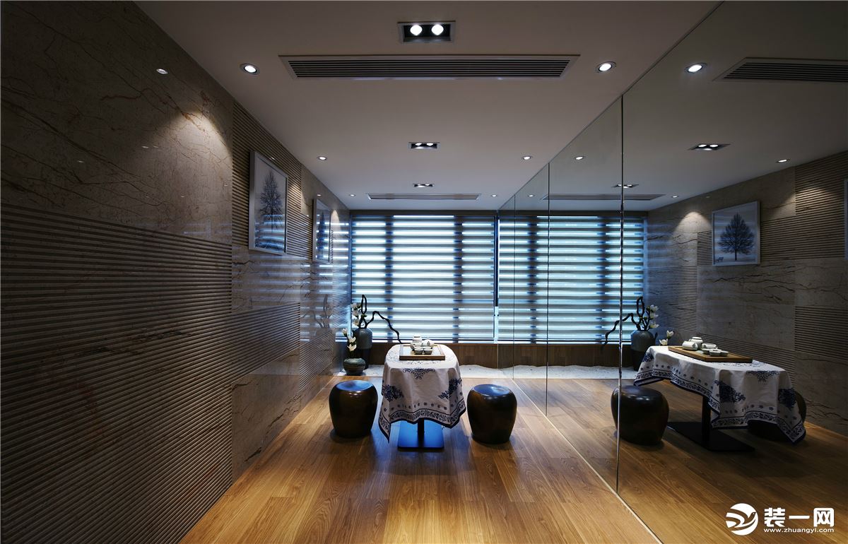 重庆远景装饰  万科130平方美式简约风格客厅装修效果图