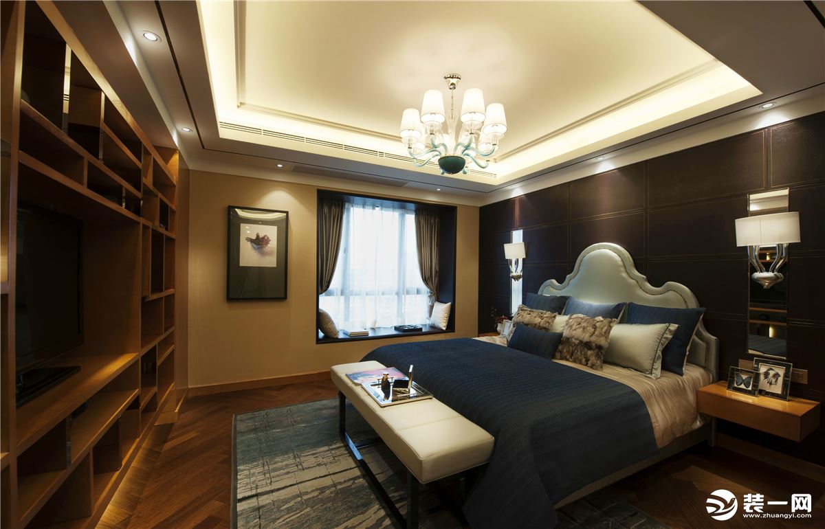 重庆远景装饰  万科130平方美式简约风格卧室装修效果图
