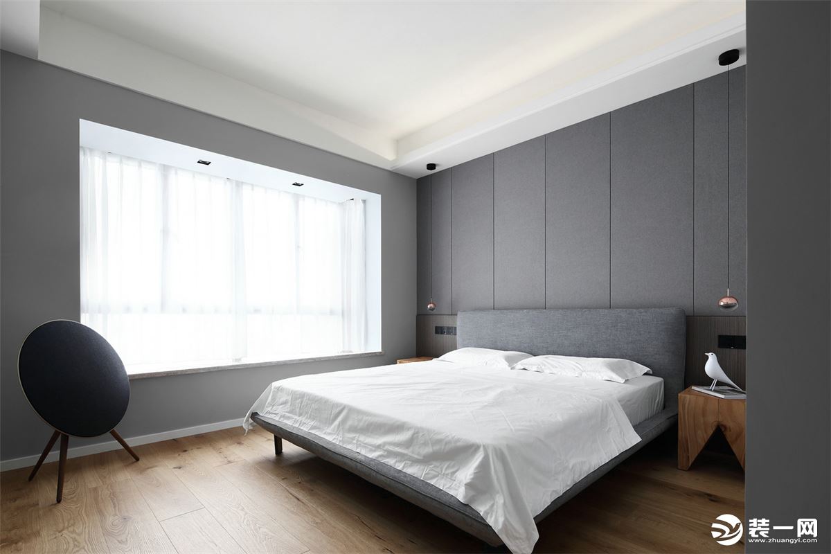 重庆远景装饰  南滨国际150平方四居现代风格卧室装修效果图