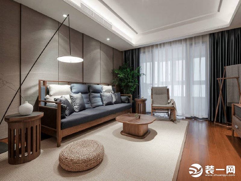 重庆远景装饰  金科100平方三居现代风格客厅装修效果图