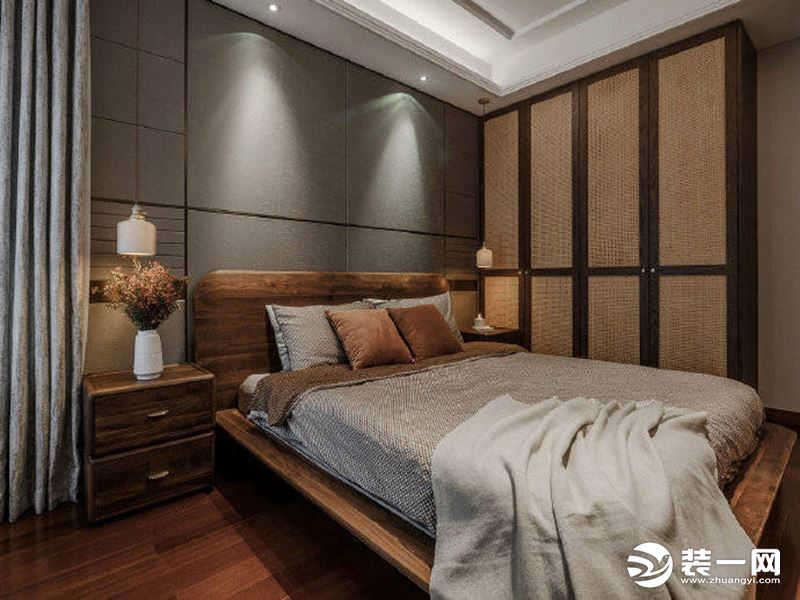 重庆远景装饰  金科100平方三居现代风格卧室装修效果图