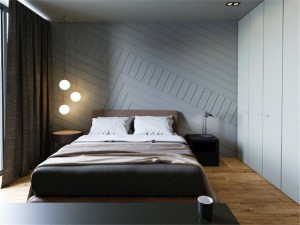 金科跃层85平方三居北欧风格卧室装修效果图