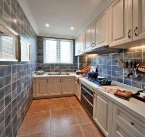 棕榈泉280平方复式法式风格厨房装修效果图