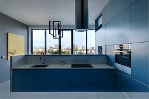九曲河120平方三居个性现代风格厨房装修效果图