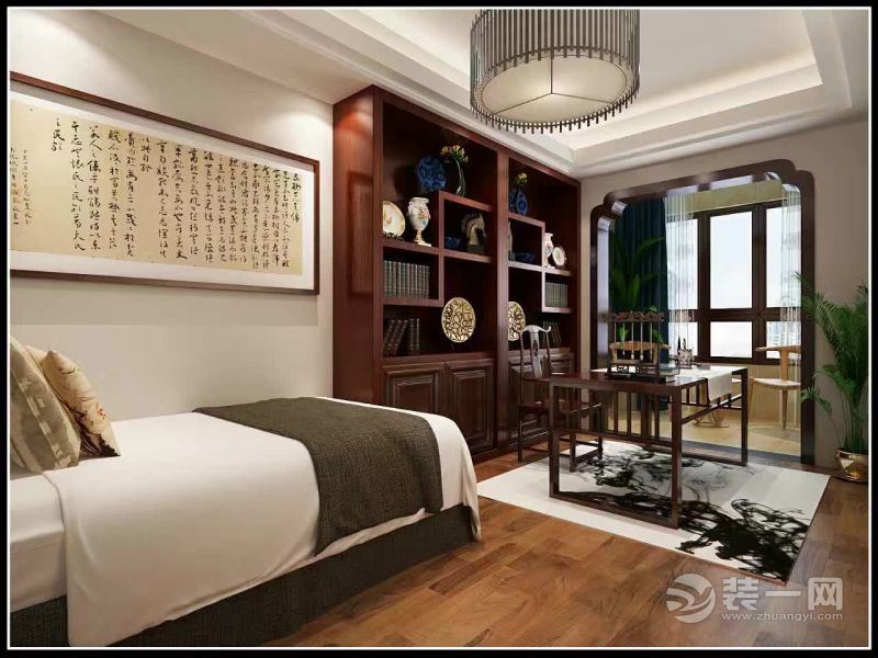 中式风格四居室卧室