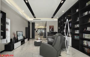 滟紫台265平方现代简约风格 | 南京龙发装饰 |客厅装修效果图