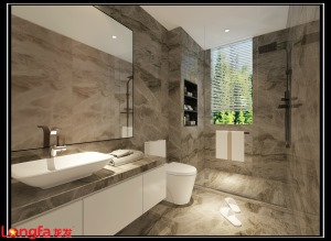 滟紫台205平方现代轻奢风格 | 南京龙发装饰 |卫生间装修效果图