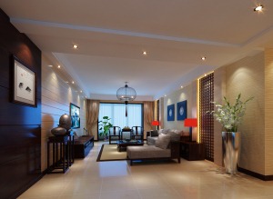 广州星汇文瀚156平米三居室新中式风格案例图