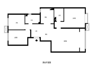 广州云山晓苑130平米三居室地中海风格原始平面图