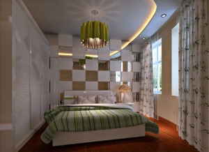 广州金湾明珠143平米四居室简约风格次卧室效果图