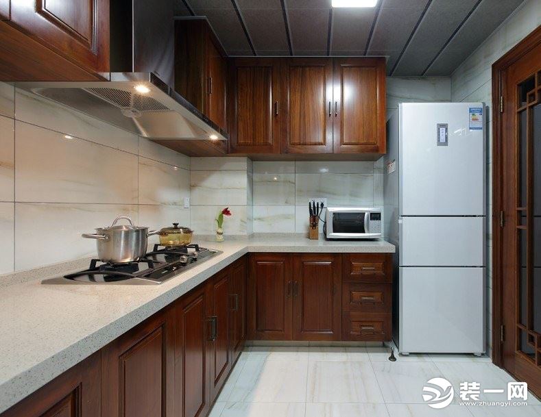 重庆天怡美装饰—鲁能星城  新中式风格 130平方厨房装修效果图