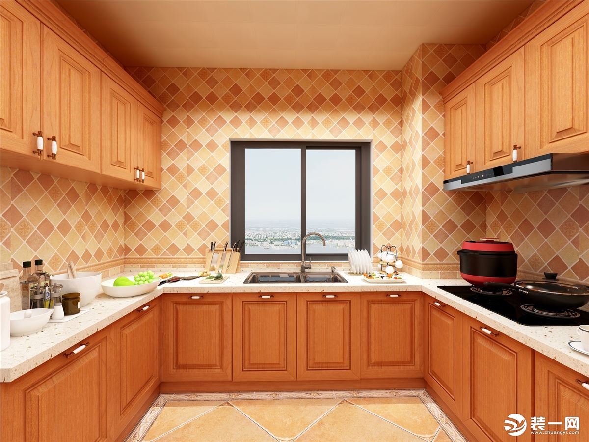 重庆天怡美装饰—春森彼岸  176平方  欧式风格厨房效果图