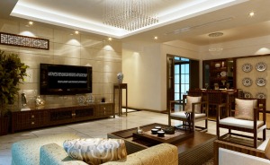 胜利雅苑-中式风格-160㎡客厅2装修图片