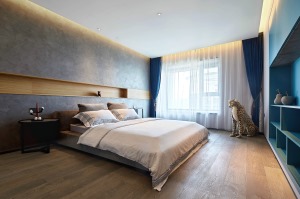 枫林绿洲200平复式现代设计卧室