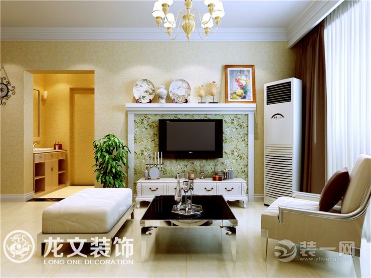 郑州正商华钻-89平两居室美式客厅
