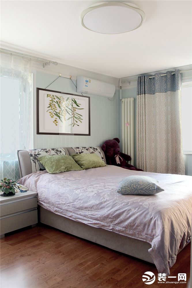 珠海安居园二居室60平现代风格卧室装饰画