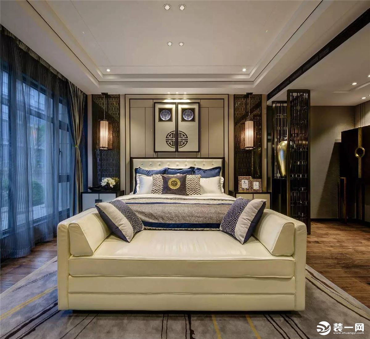 珠海畔山东方墅220平法式风格客厅沙发