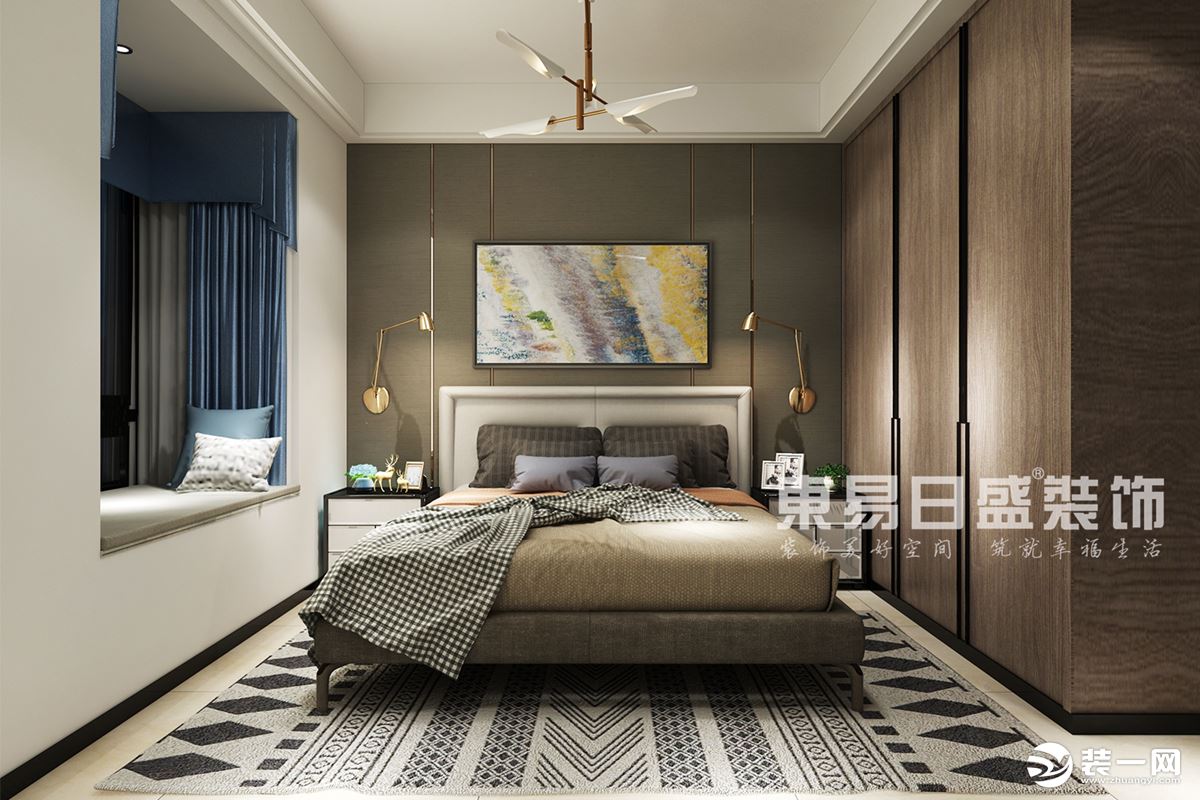 新中式风格装修案例：新中式风格卧室装修效果图