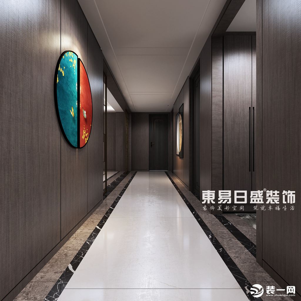 郑州装修公司装修案例：新中式风格客厅装修