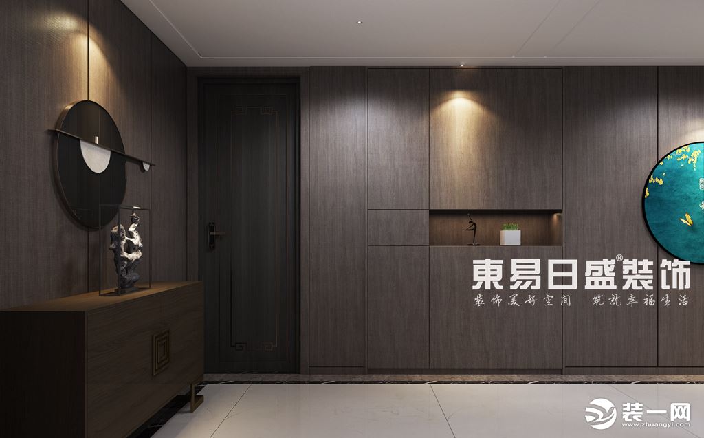 郑州装修公司装修案例：新中式风格客厅装修