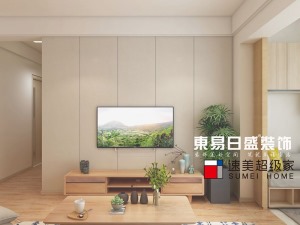 日式风格装修案例：日式风格客厅电视背景墙装修