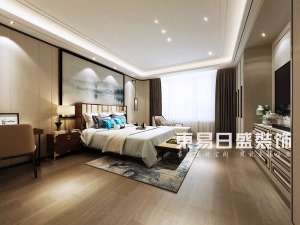 郑州东易日盛新中式装修案例：新中式风格卧室装修